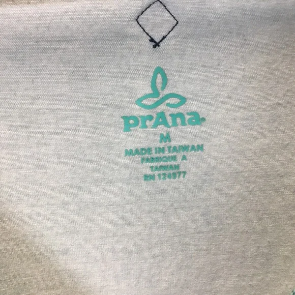 Prana Faux Wrap Short Sleeve Geo Print Athleisure Outdoor Hiking Dress Size M - Picture 6 of 7